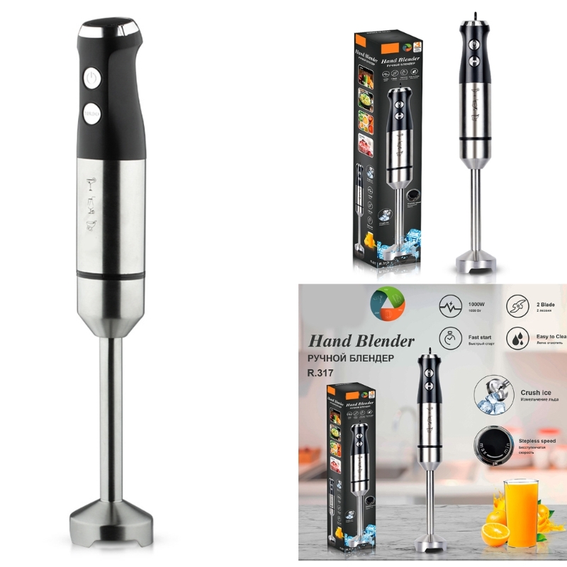 Baby Food Hand Blender - 1000W Electric Immersion Hand Blender Powerful