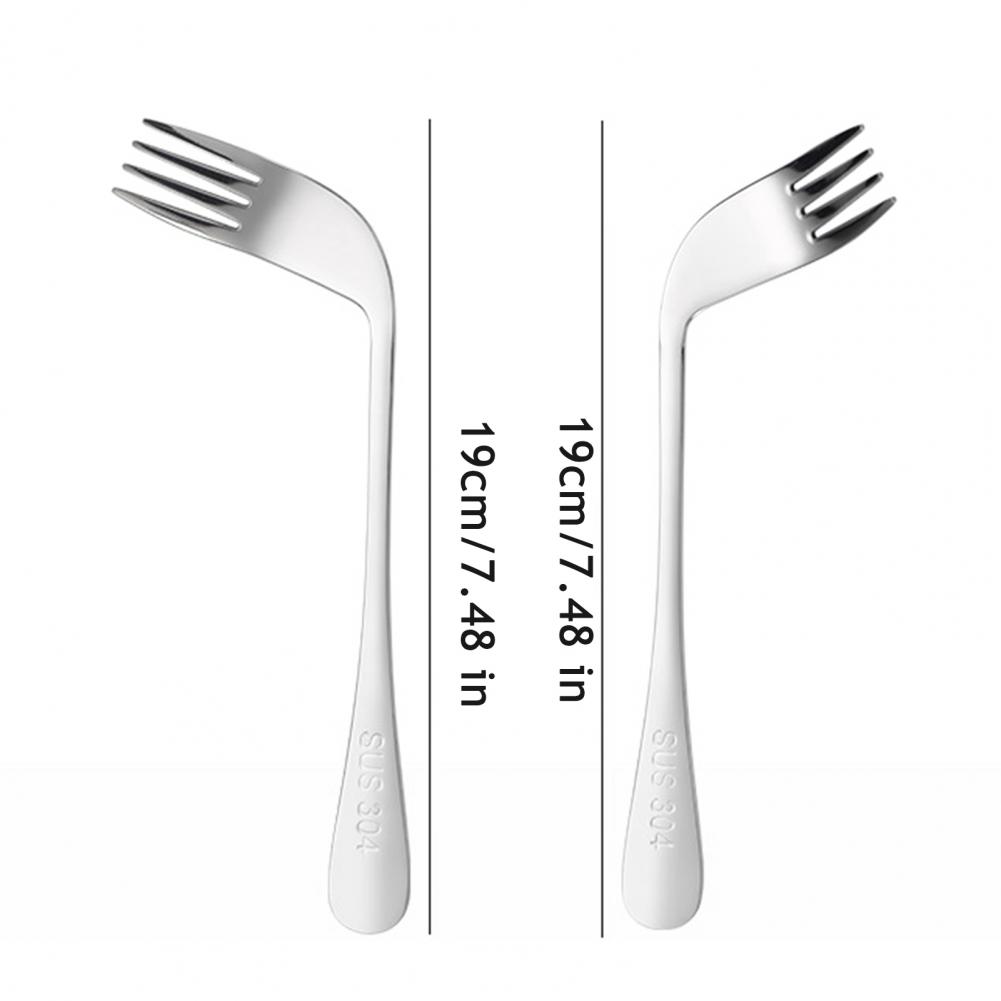 Self Feed Spoon - 19cm Stainless Steel Elbow Spoon Elderly