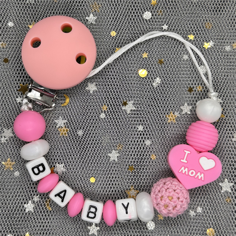 Baby Food Name - Custom Personalized Name Pacifier Clips BPA