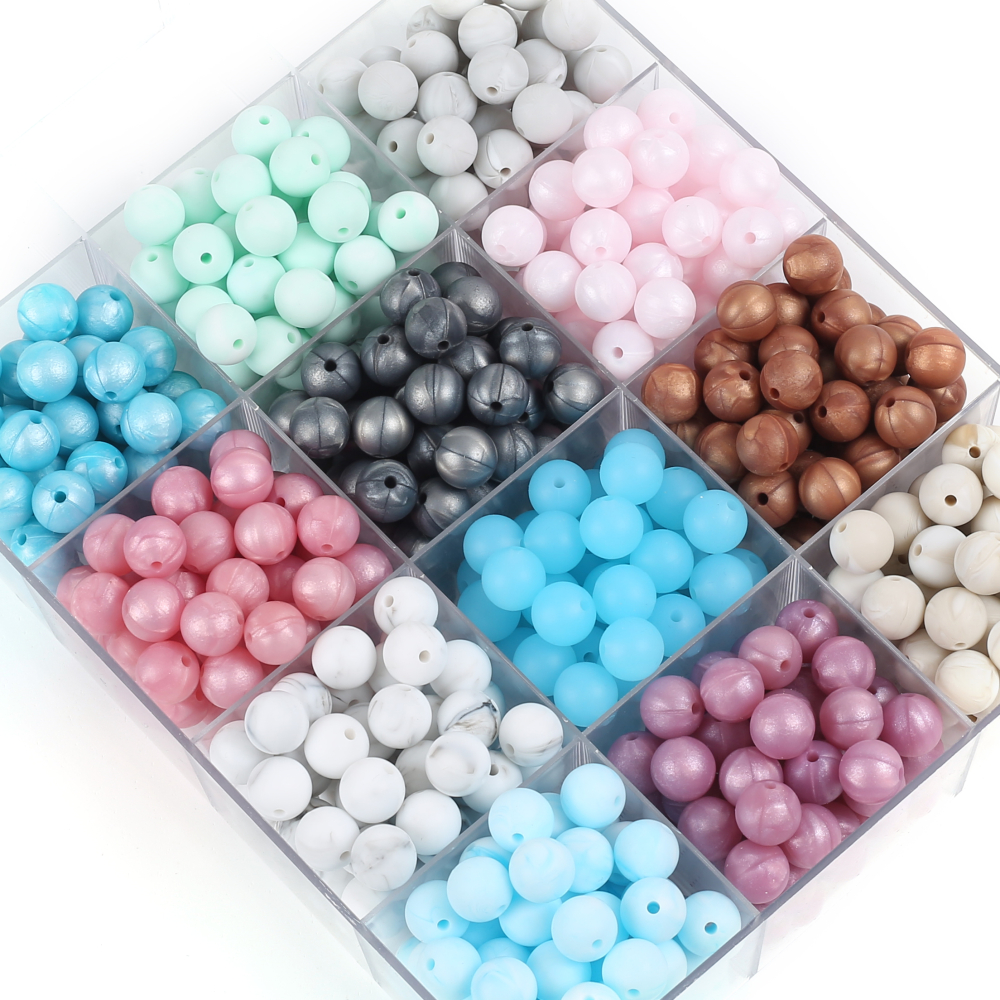 50Pc 12mm 19Color Silicone Rou - Baby Food Name ulasan dan harga