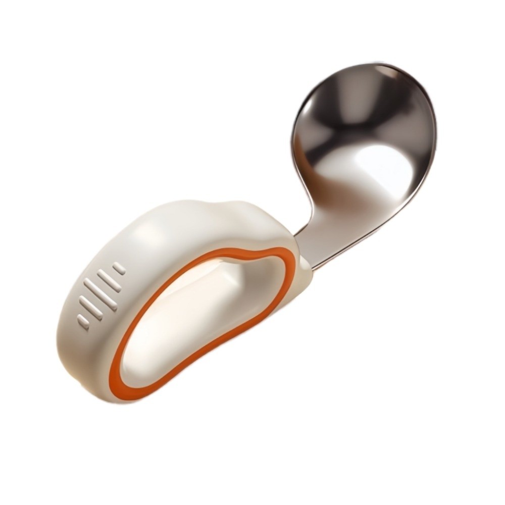 Silicone Baby Fork and Spoon S - Self Feed Spoon ulasan dan harga