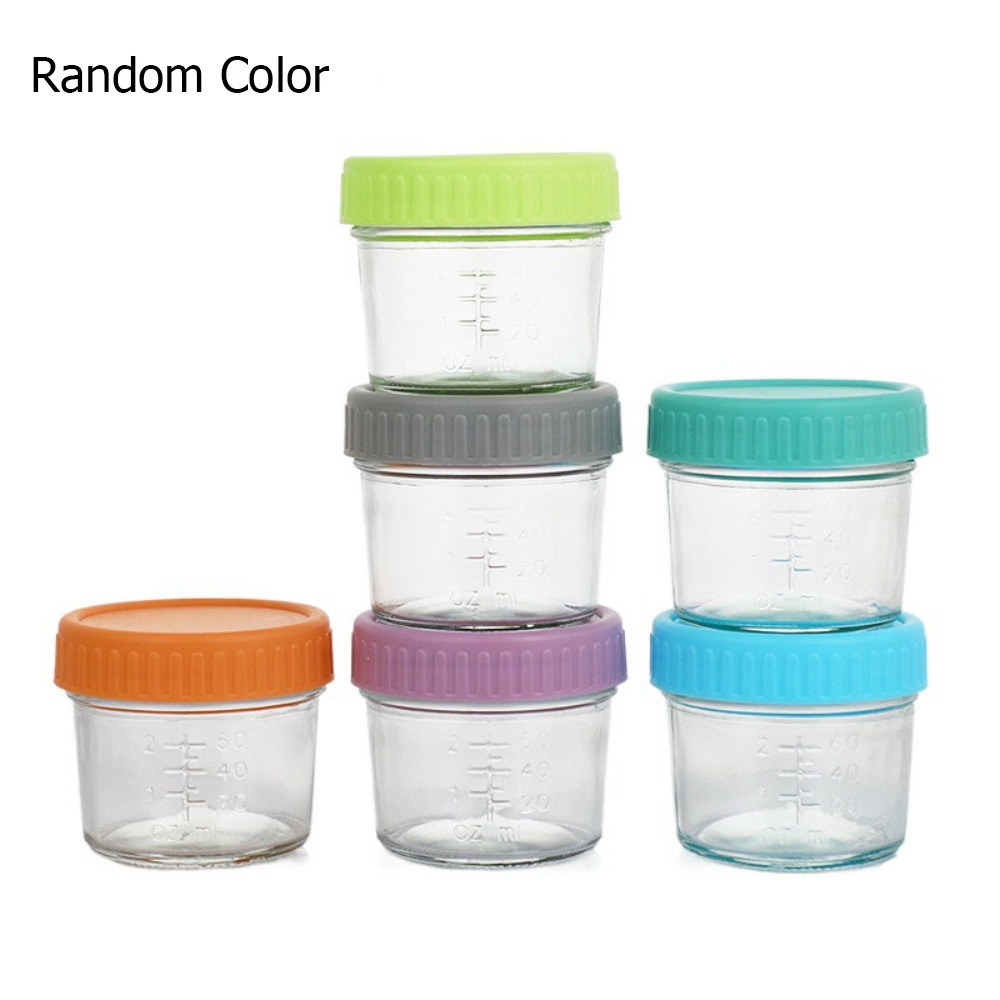 6pcs Mason Jar Glass Baby Food - Baby Food Glass ulasan dan harga