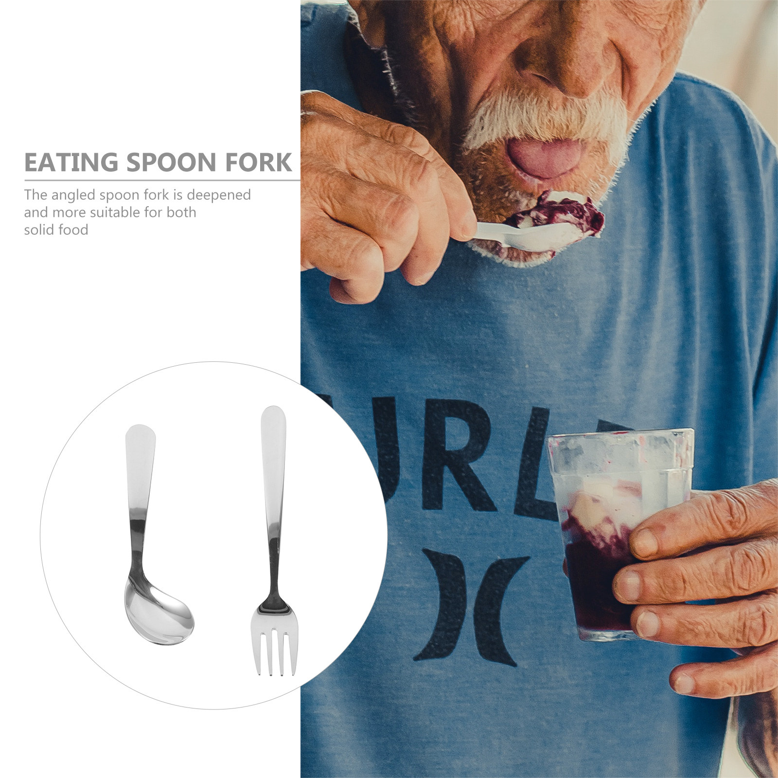 1Set Stainless Steel Adaptive  - Self Feed Spoon ulasan dan harga