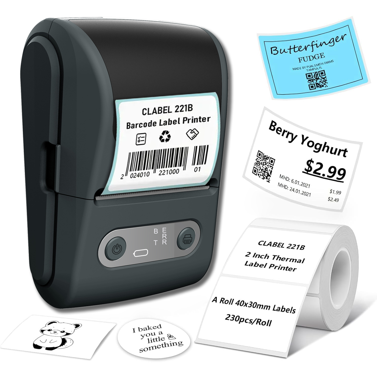 Wireless thermal label printer - Baby Food Label ulasan dan harga