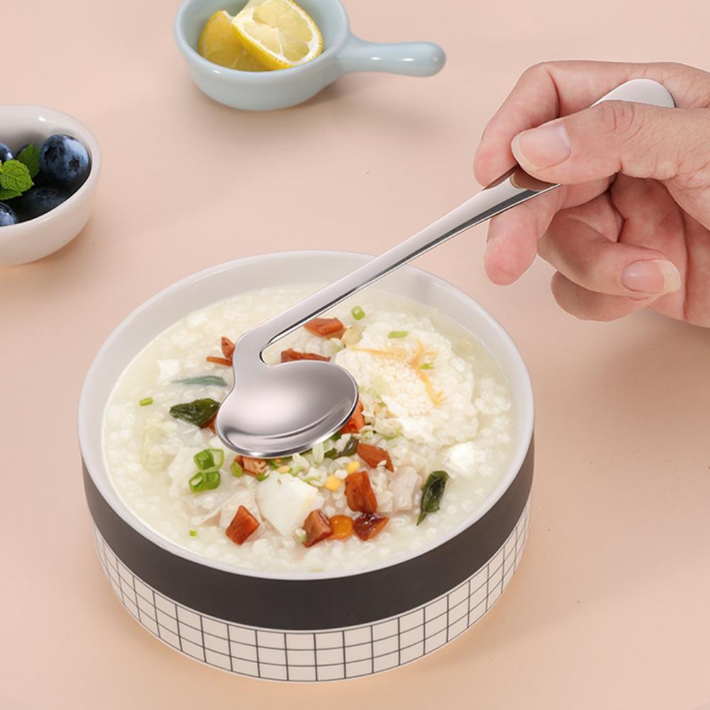 19cm Stainless Steel Elbow Spo - Self Feed Spoon ulasan dan harga