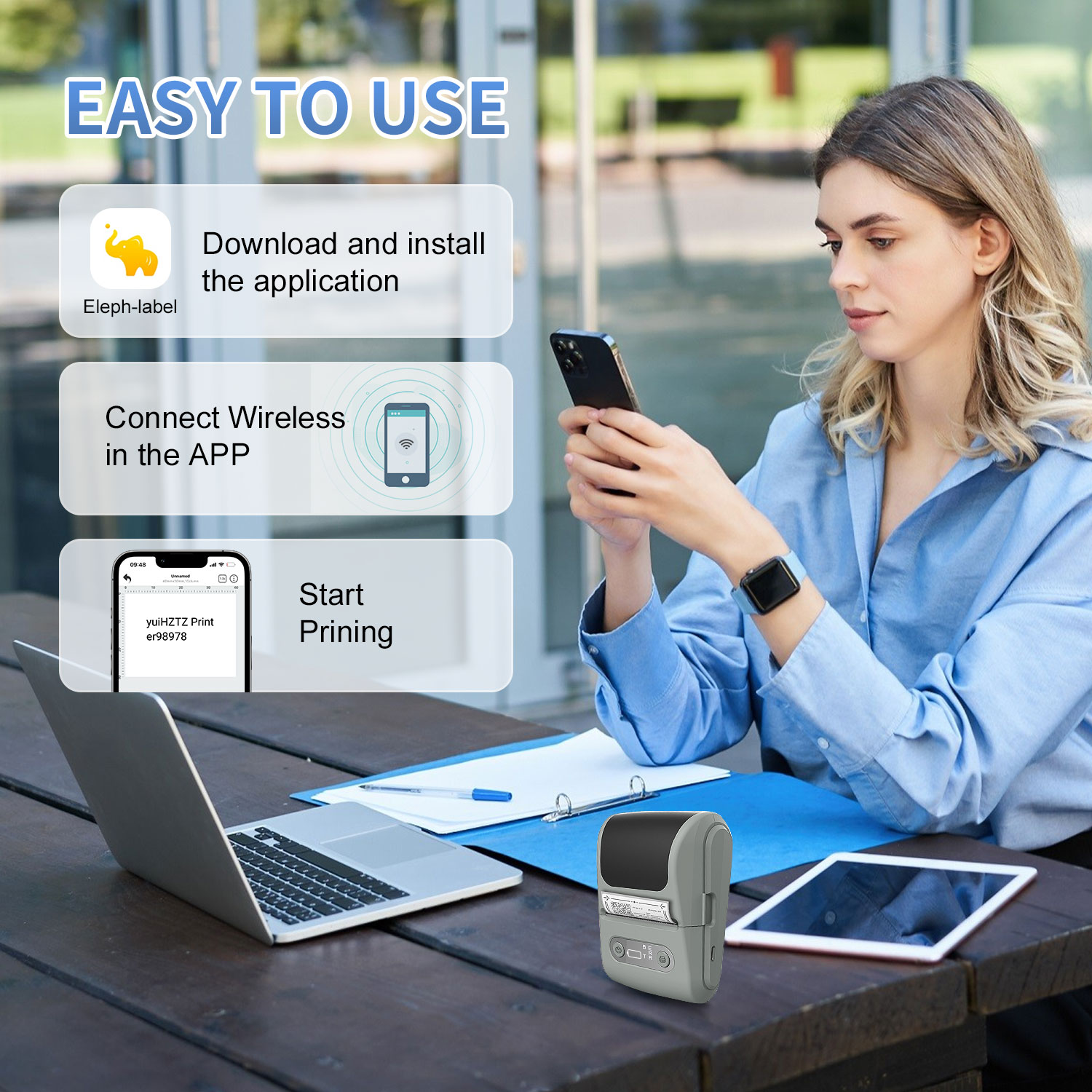 Portable P1 Bluetooth Thermal  - Baby Food Label ulasan dan harga