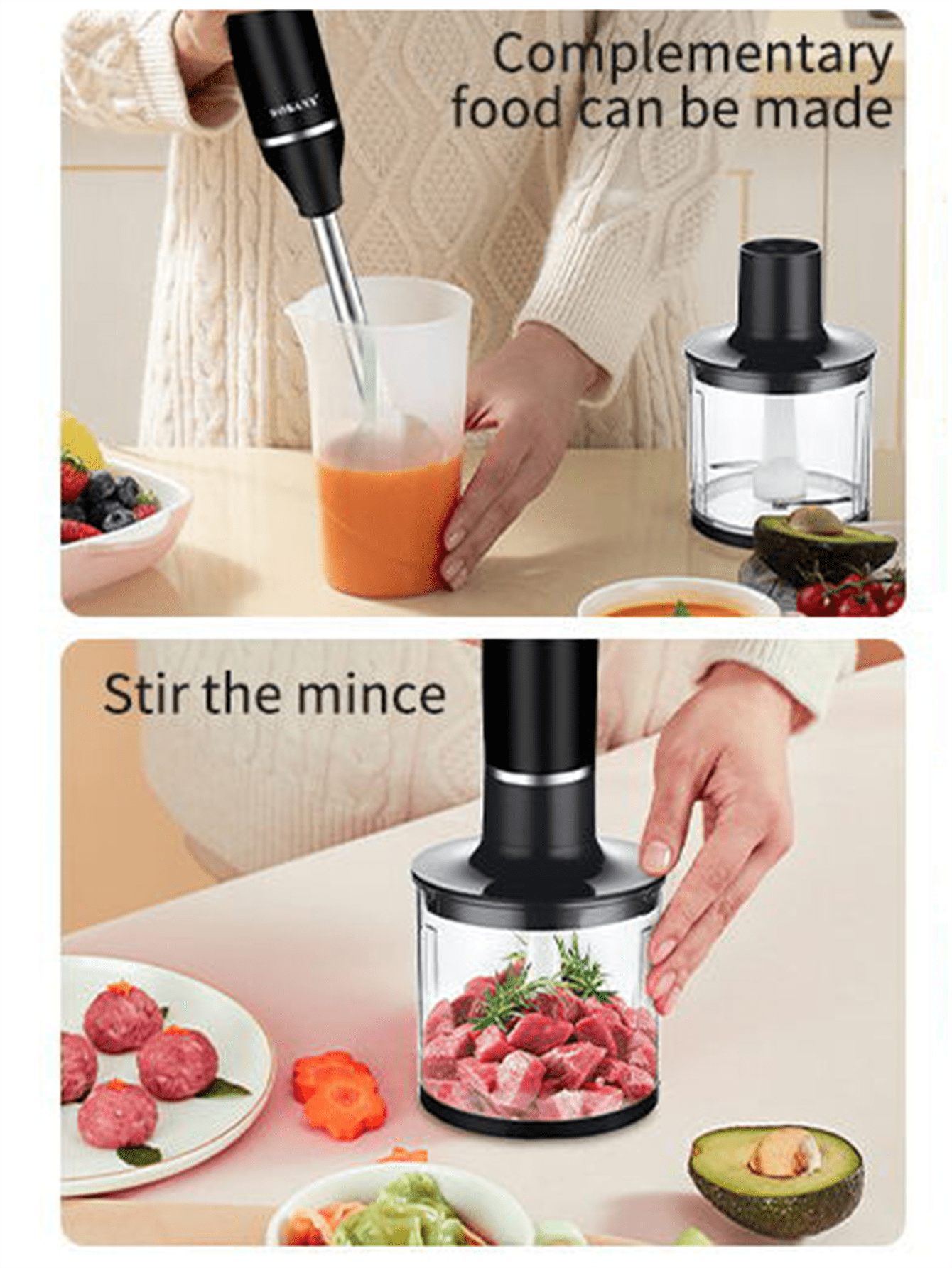 SOKANY 1714 Immersion Hand Ble - Baby Food Hand Blender ulasan dan harga