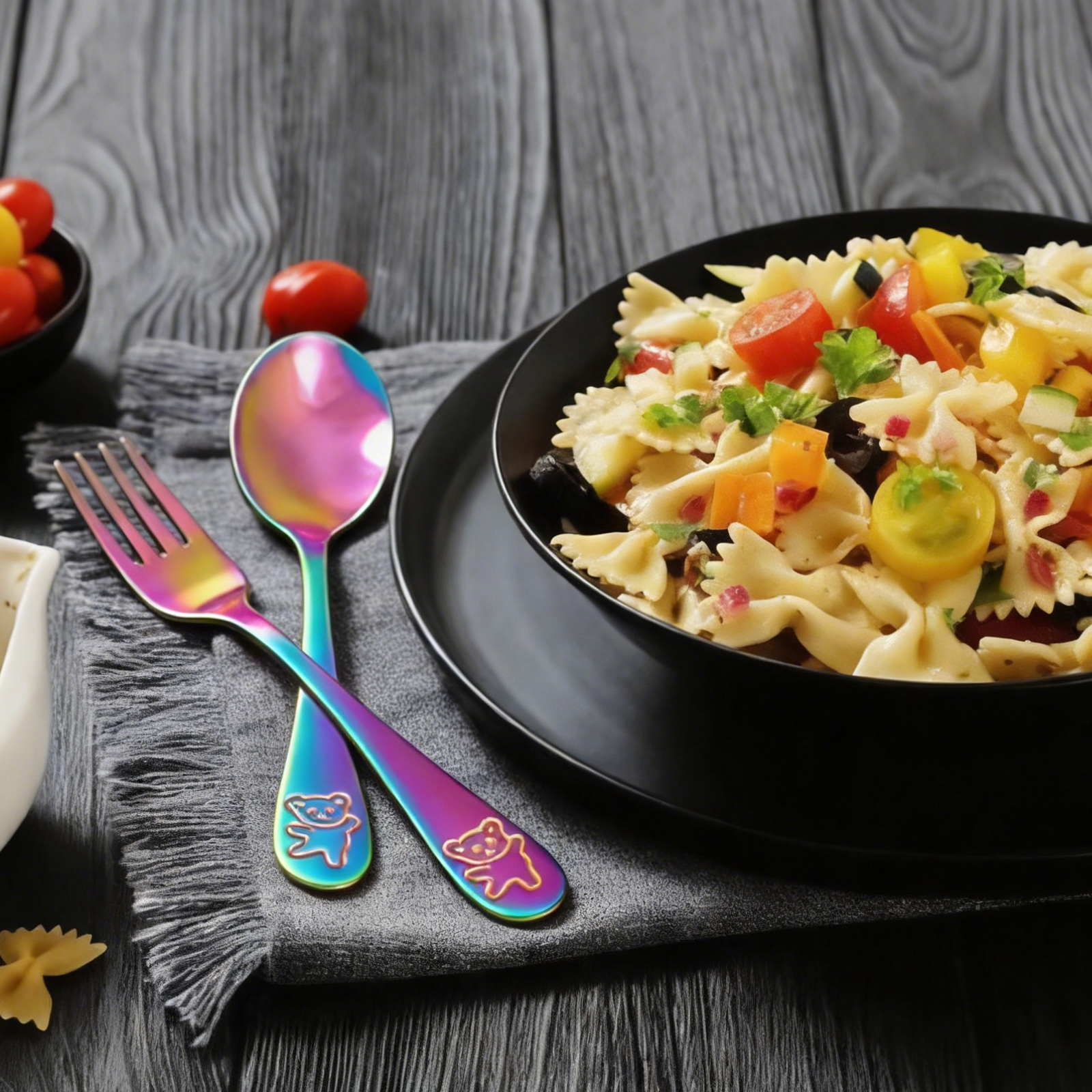 10Pcs Children's Forks and Spo - Self Feed Spoon ulasan dan harga