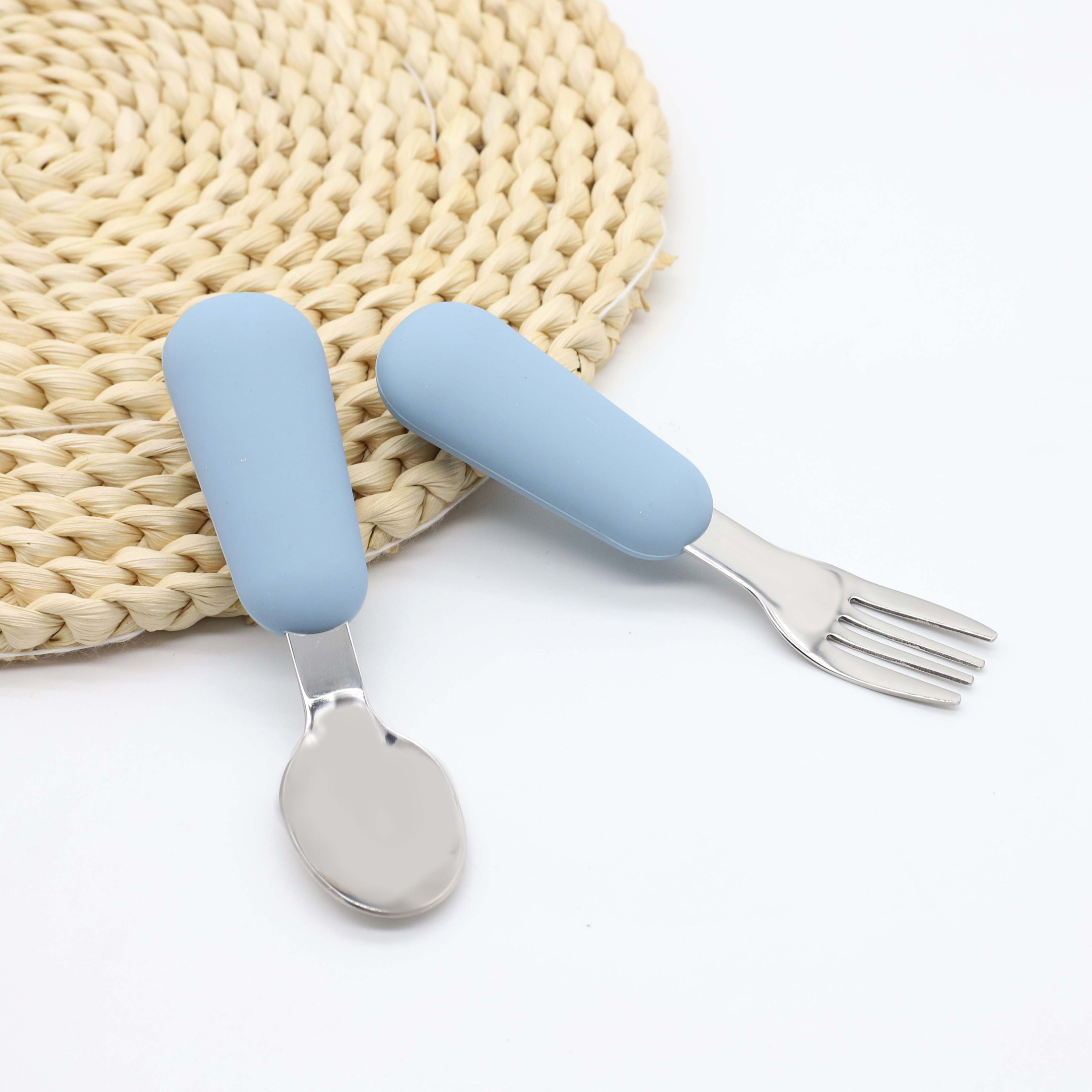 Silicone stainless steel spoon - Baby Food Utensils ulasan dan harga
