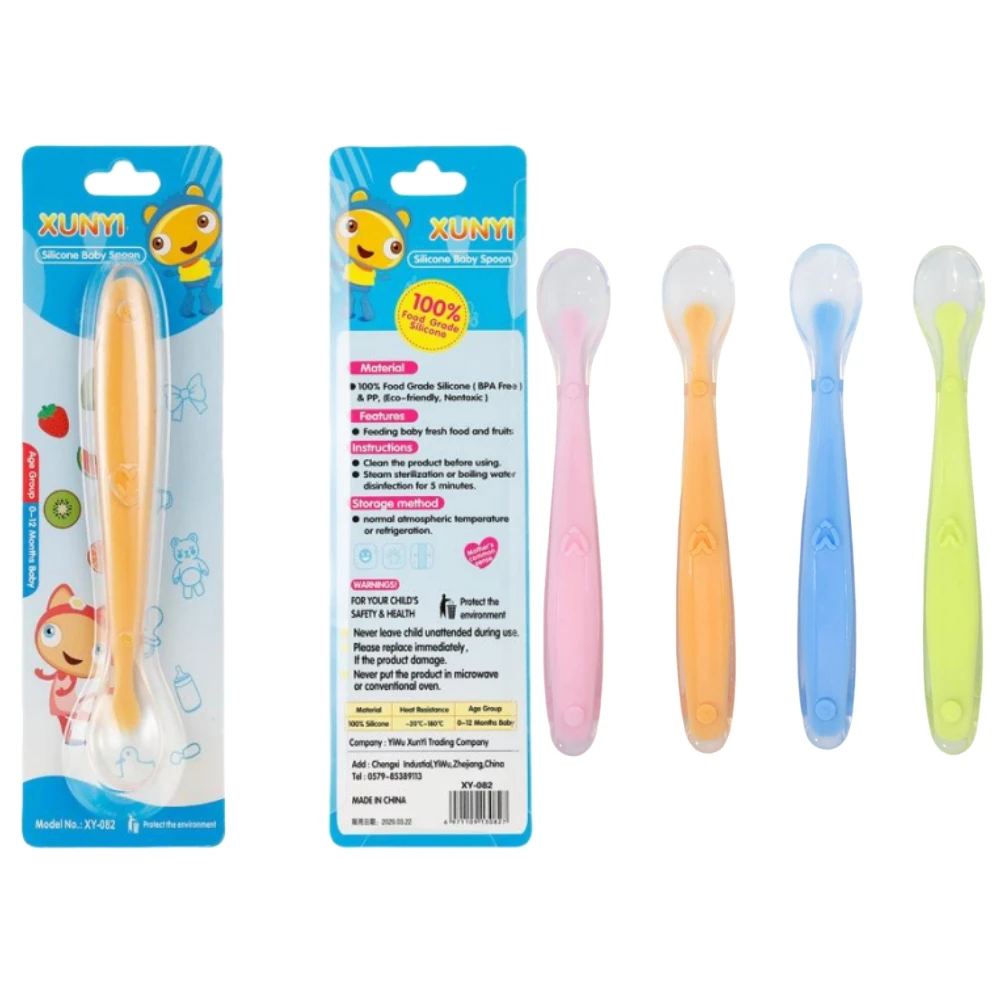 Baby Spoons Soft Silicone Todd - Baby Food Utensils ulasan dan harga