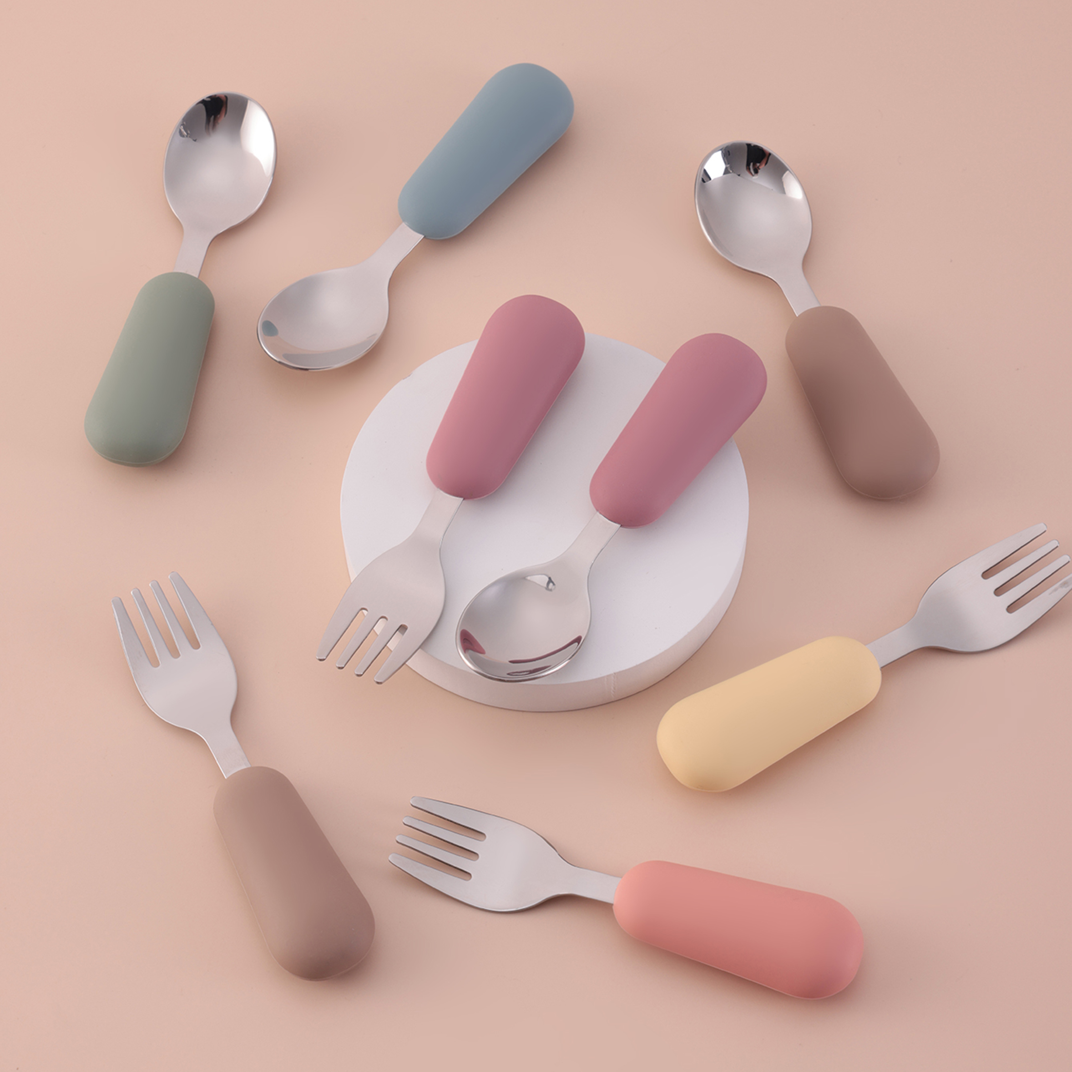 Color Kids 2PCS Stainless Stee - Baby Food Utensils ulasan dan harga