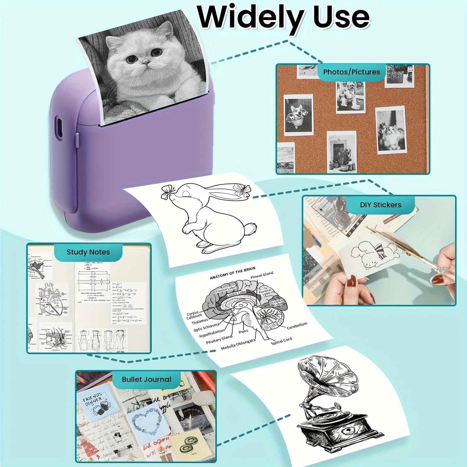 Portable Thermal Printer - Ins - Baby Food Label ulasan dan harga