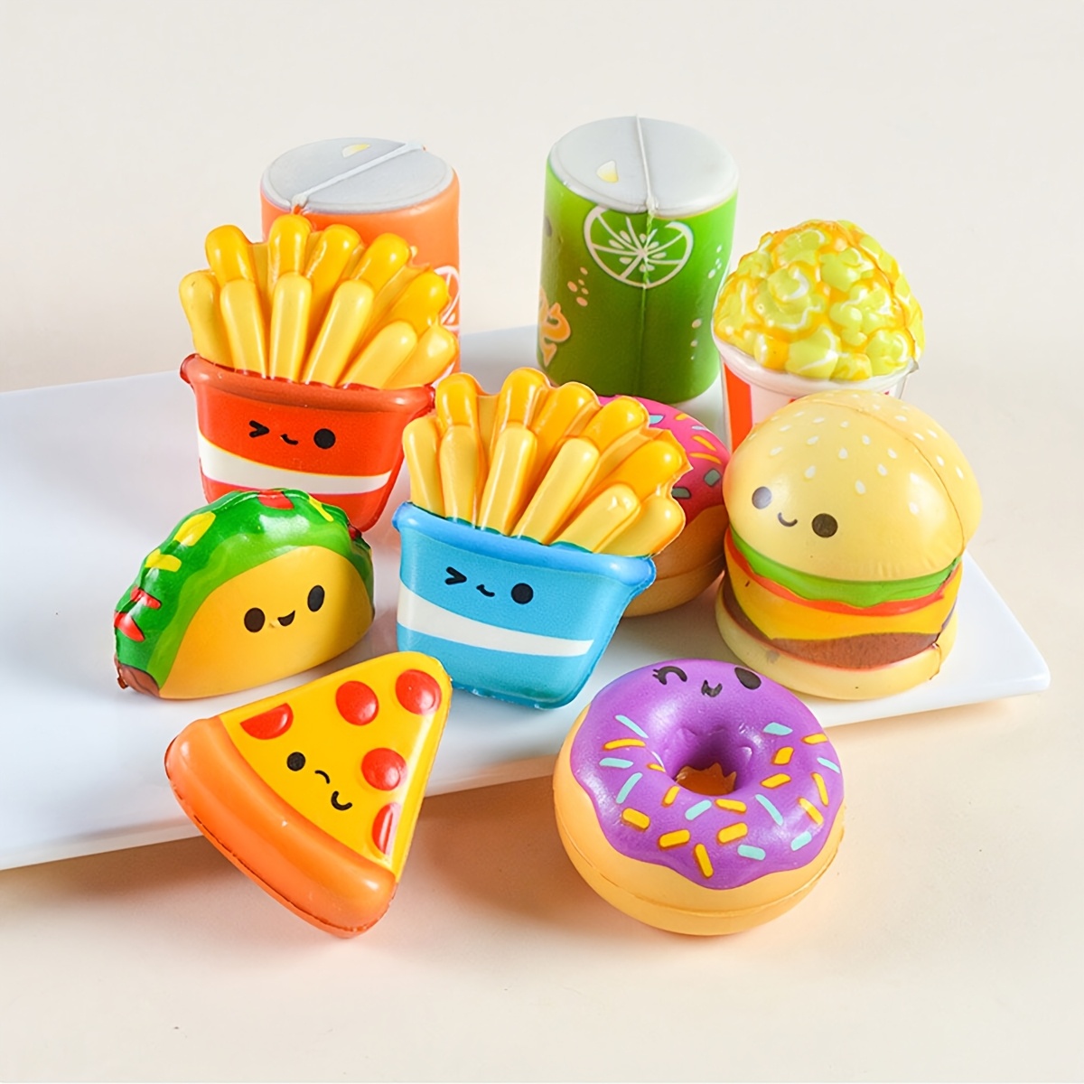 Mini Slow Rising Food & Fries  - Baby Food Toy ulasan dan harga