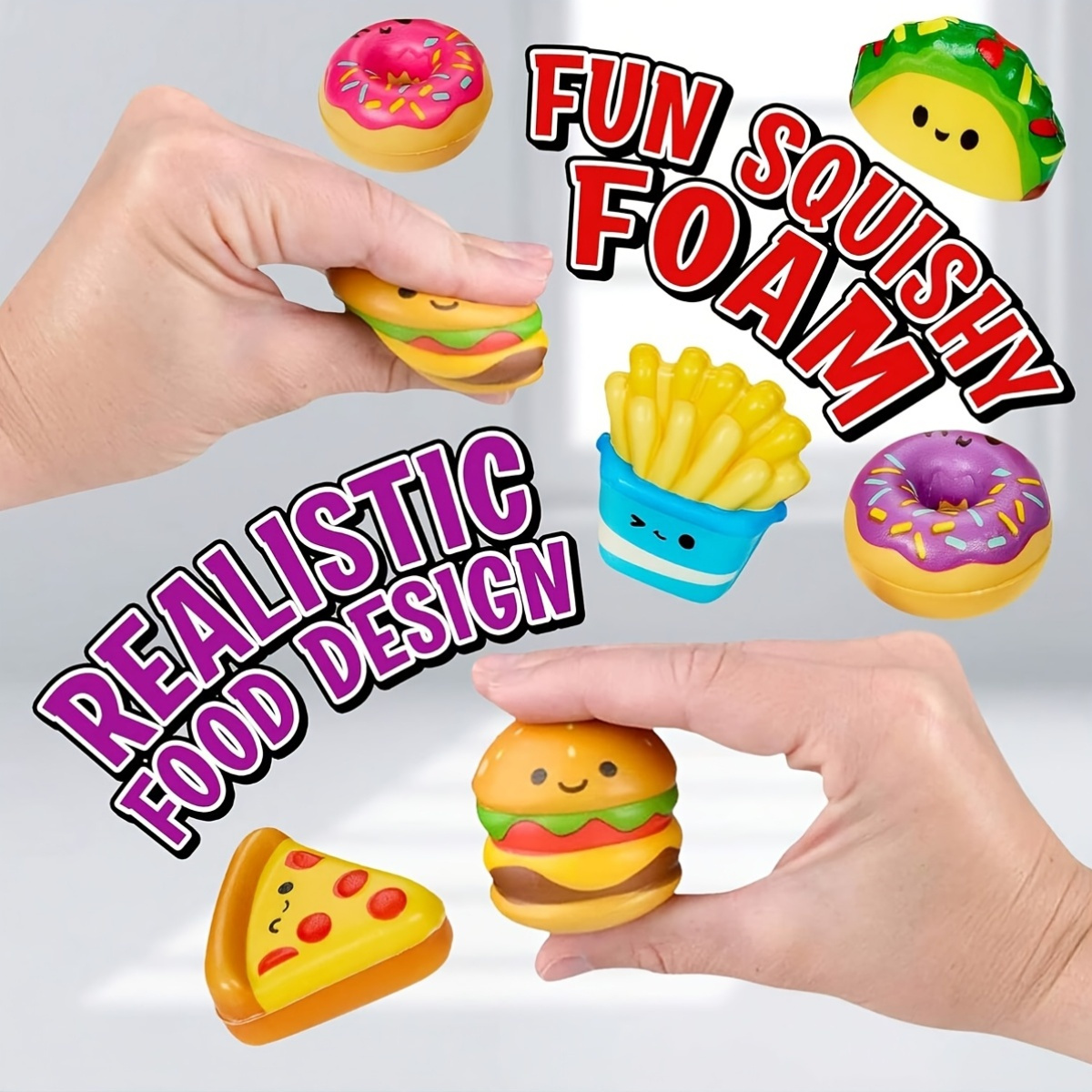 Mini Slow Rising Food & Fries  - Baby Food Toy ulasan dan harga