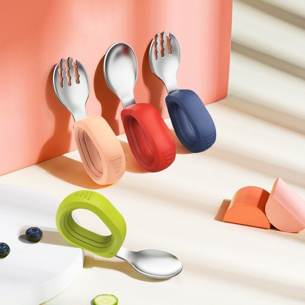 Silicone Handle Baby Silicone  - Self Feed Spoon ulasan dan harga