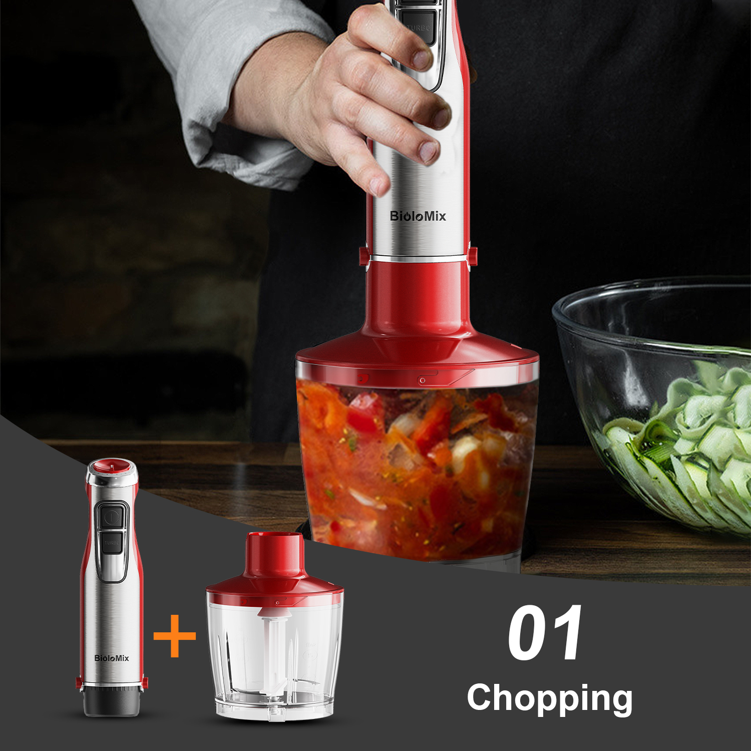 BioloMix 4-in-1 Hand Stick Ble - Baby Food Hand Blender ulasan dan harga