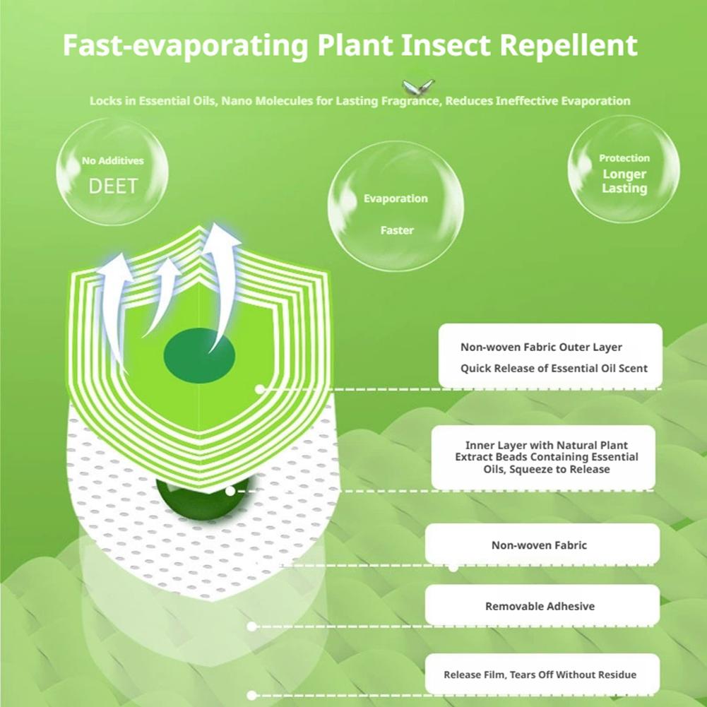 10PCS Anti-Mosquito Patch Plan - Baby Food Oil ulasan dan harga
