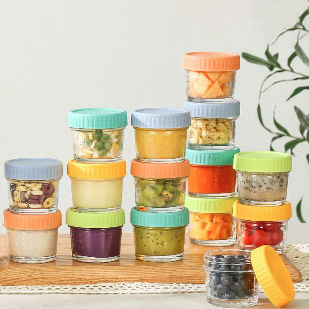 6pcs Glass Baby Food Jar Reusa - Baby Food Glass ulasan dan harga