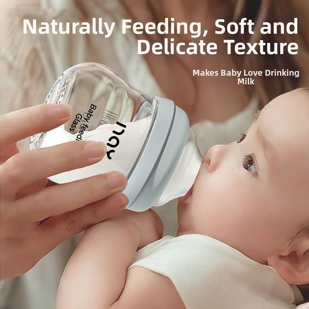 Glass Baby Bottle Anti-flatule - Baby Food Glass ulasan dan harga