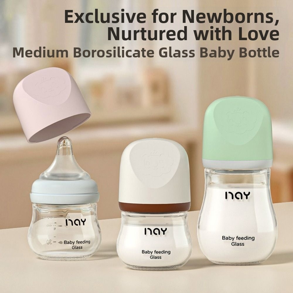 Glass Baby Bottle Anti-flatule - Baby Food Glass ulasan dan harga