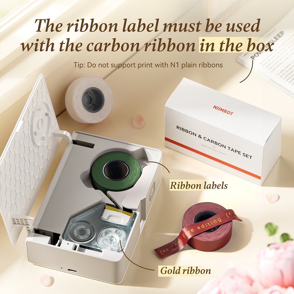 Niimbot Mini Satin Ribbon Tape - Baby Food Label ulasan dan harga