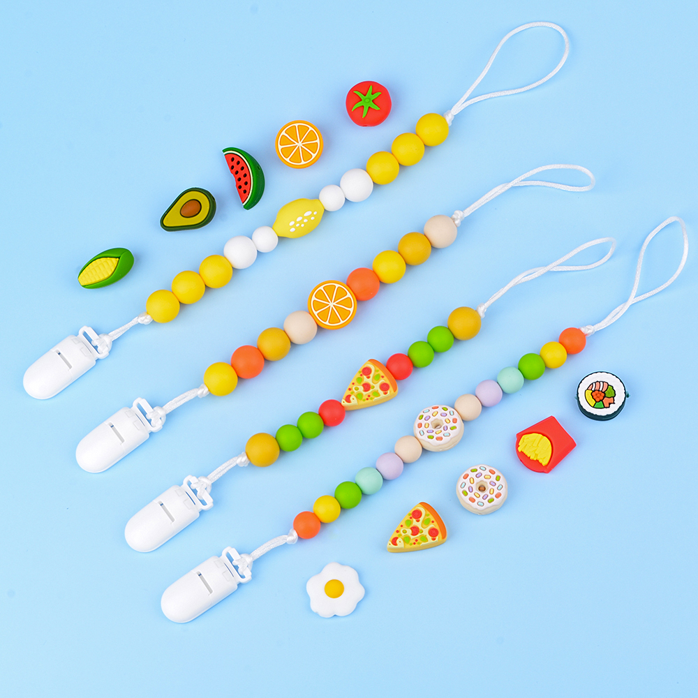 LOFCA 10pcs Leaf Silicone Bead - Baby Food Name ulasan dan harga