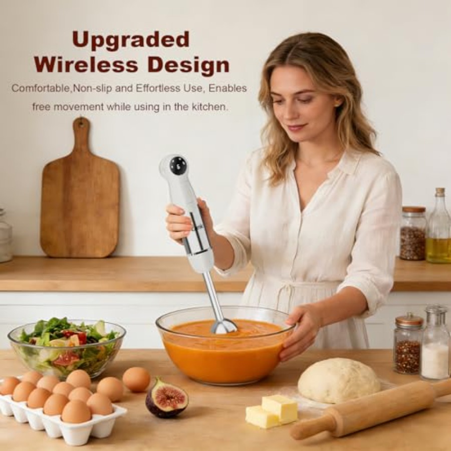 Cordless Immersion Blender Han - Baby Food Hand Blender ulasan dan harga