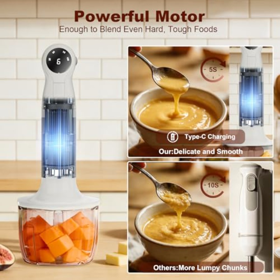 Cordless Immersion Blender Han - Baby Food Hand Blender ulasan dan harga