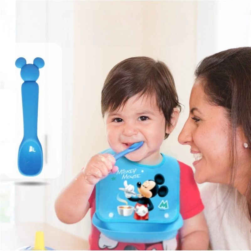 Disney Mickey Silicone Spoon B - Baby Food Japan ulasan dan harga