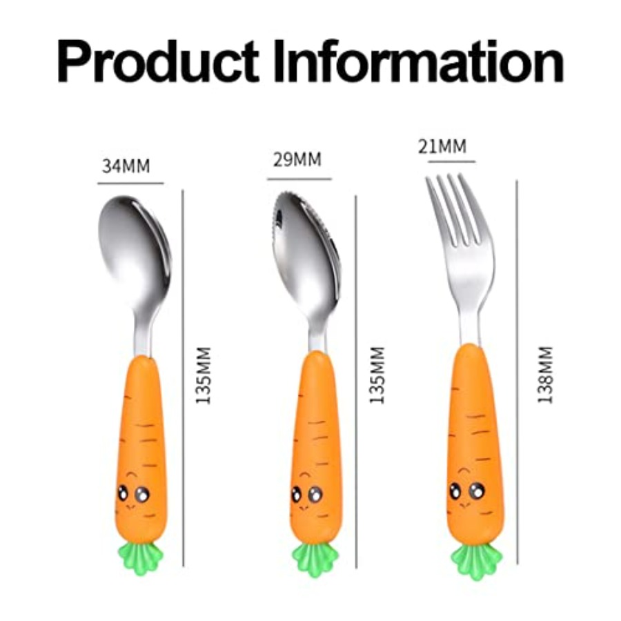 Travel Cutlery Set for Toddler - Self Feed Spoon ulasan dan harga