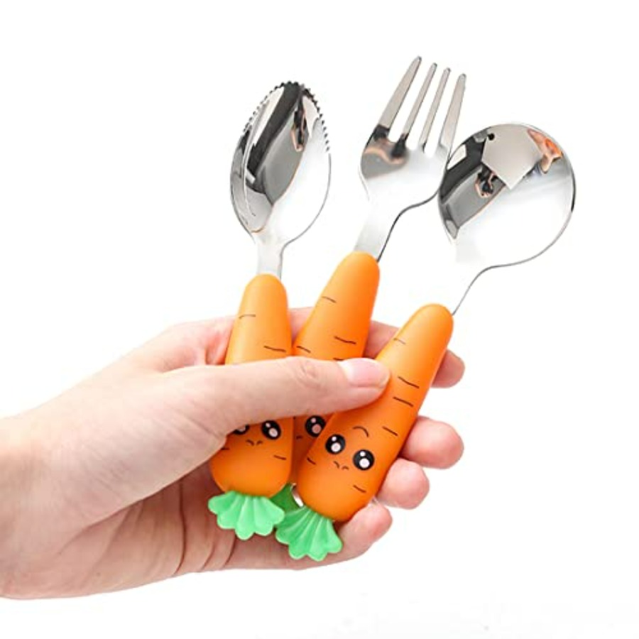 Travel Cutlery Set for Toddler - Self Feed Spoon ulasan dan harga