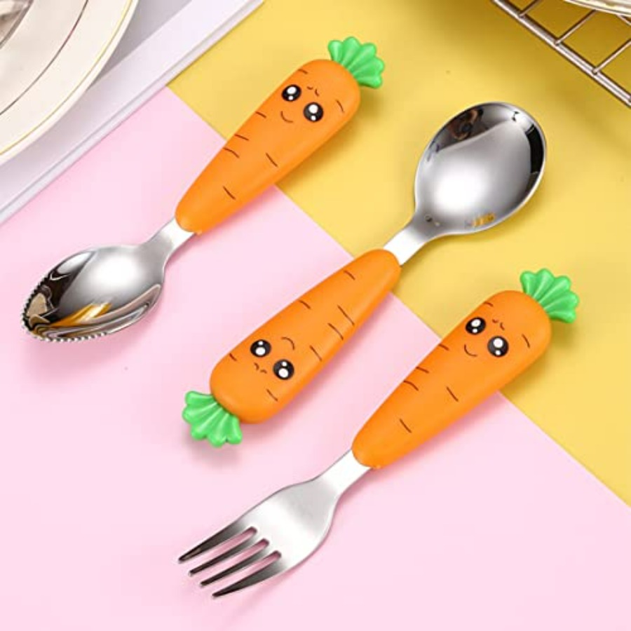 Travel Cutlery Set for Toddler - Self Feed Spoon ulasan dan harga