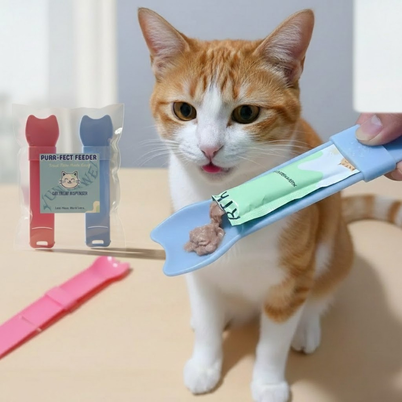 Cat Strip Squeeze Spoon for Li - Self Feed Spoon ulasan dan harga