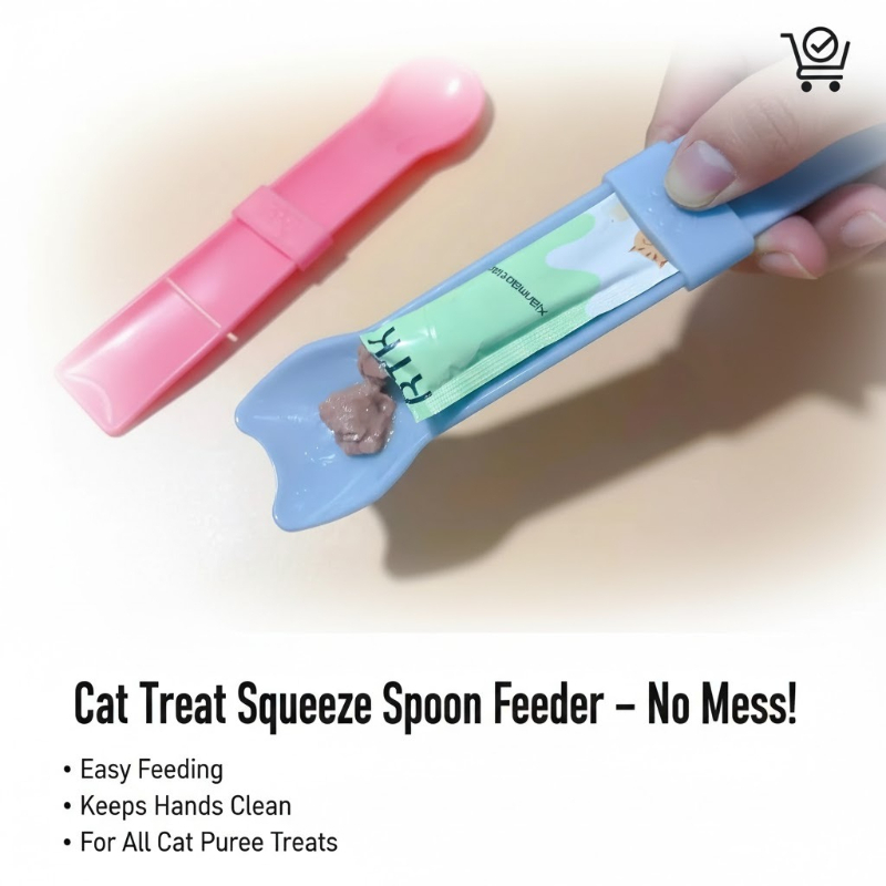 Cat Strip Squeeze Spoon for Li - Self Feed Spoon ulasan dan harga