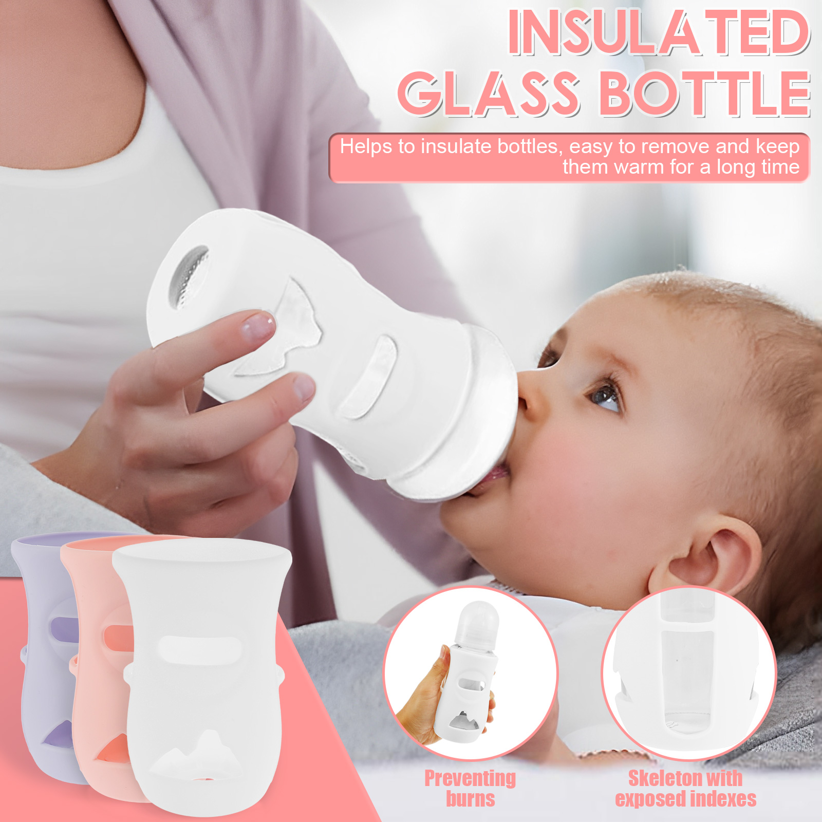 Silicone Sleeves Silicone Baby - Baby Food Glass ulasan dan harga