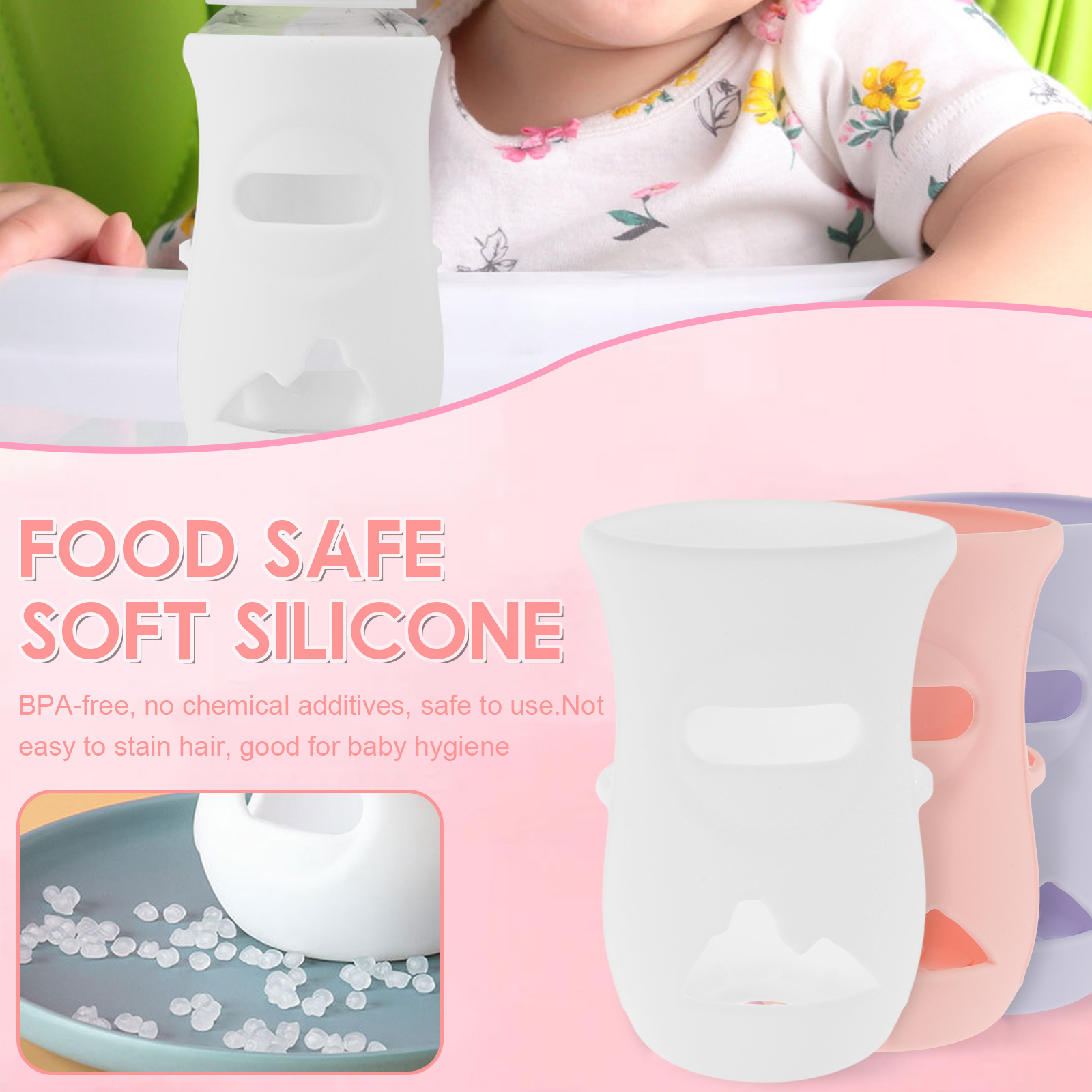 Silicone Sleeves Silicone Baby - Baby Food Glass ulasan dan harga