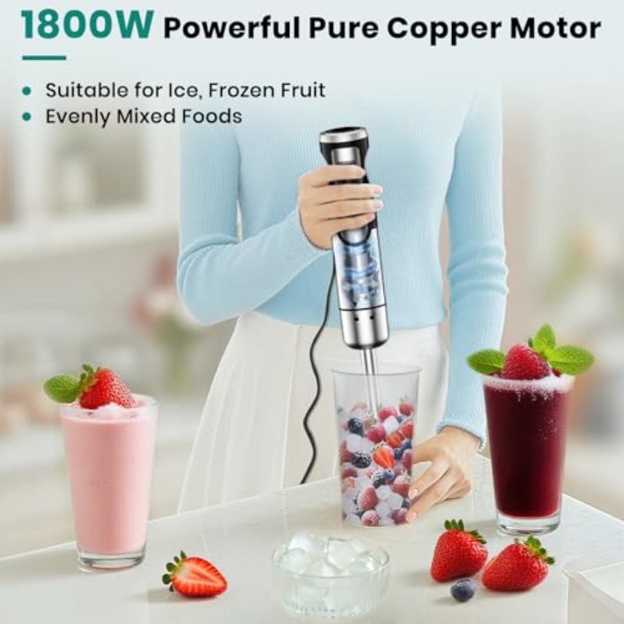 1800W Immersion Blender Handhe - Baby Food Hand Blender ulasan dan harga