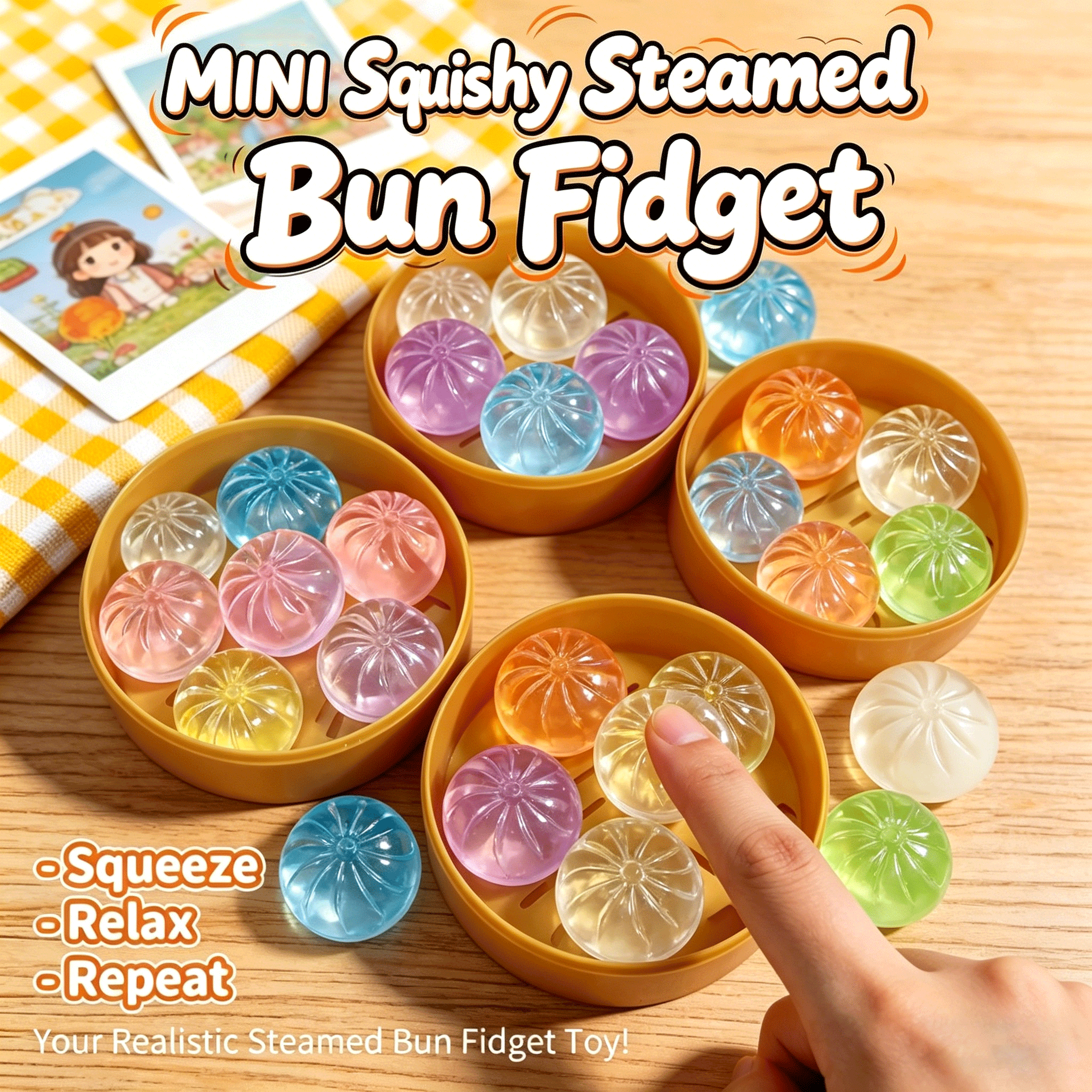 Mini Glitter Dumpling Squishes - Baby Food Toy ulasan dan harga