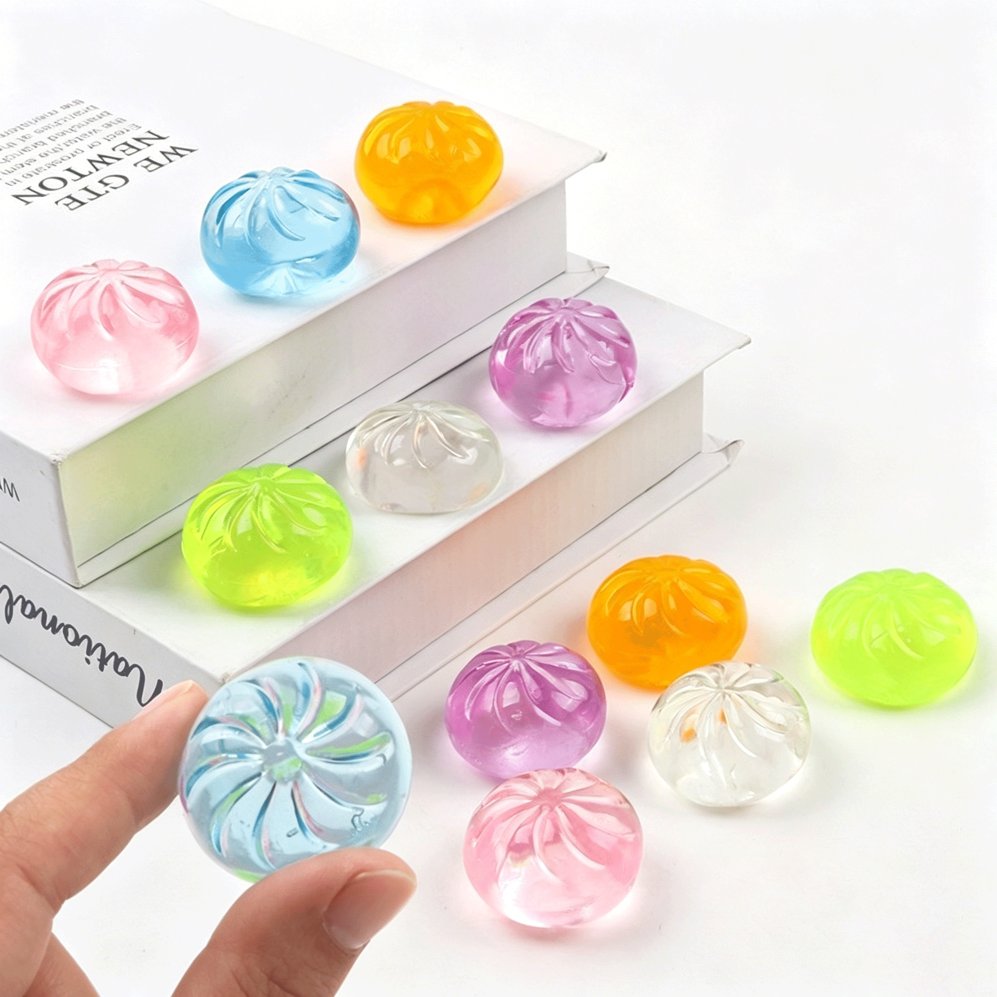 Mini Glitter Dumpling Squishes - Baby Food Toy ulasan dan harga