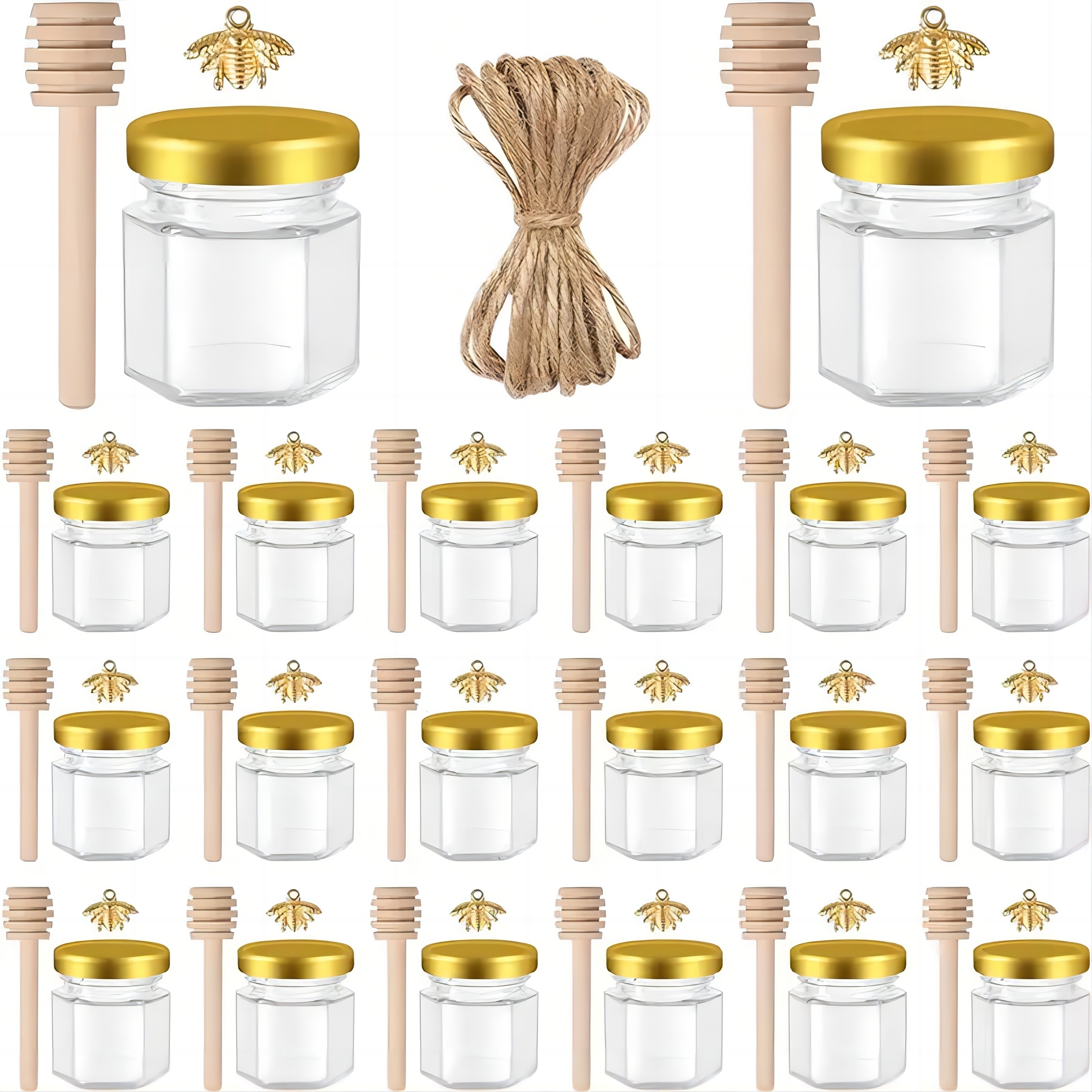 1.5 Oz Hexagon Mini Glass Hone - Baby Food Glass ulasan dan harga