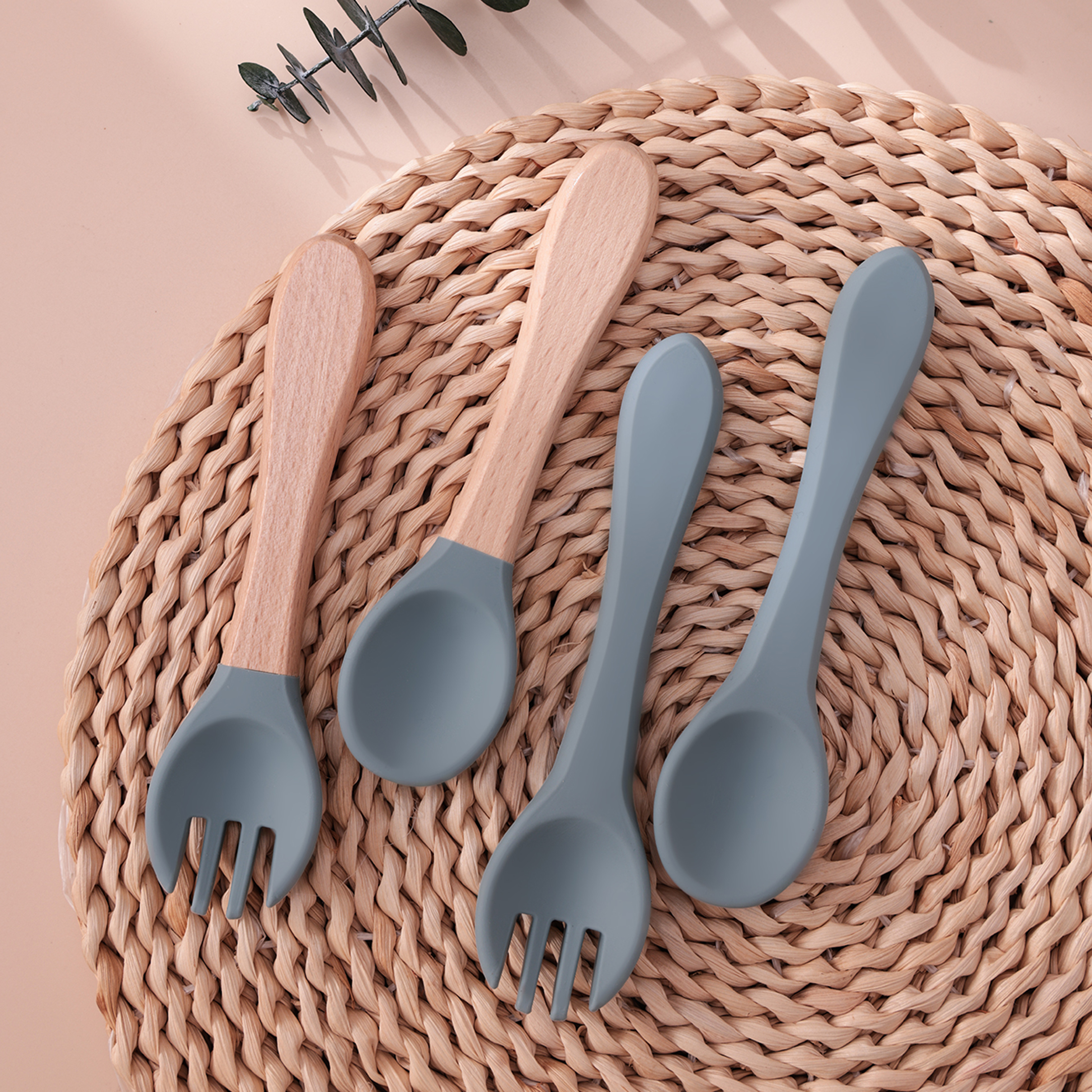 Color Kids 4PCS Silicone Baby  - Baby Food Utensils ulasan dan harga
