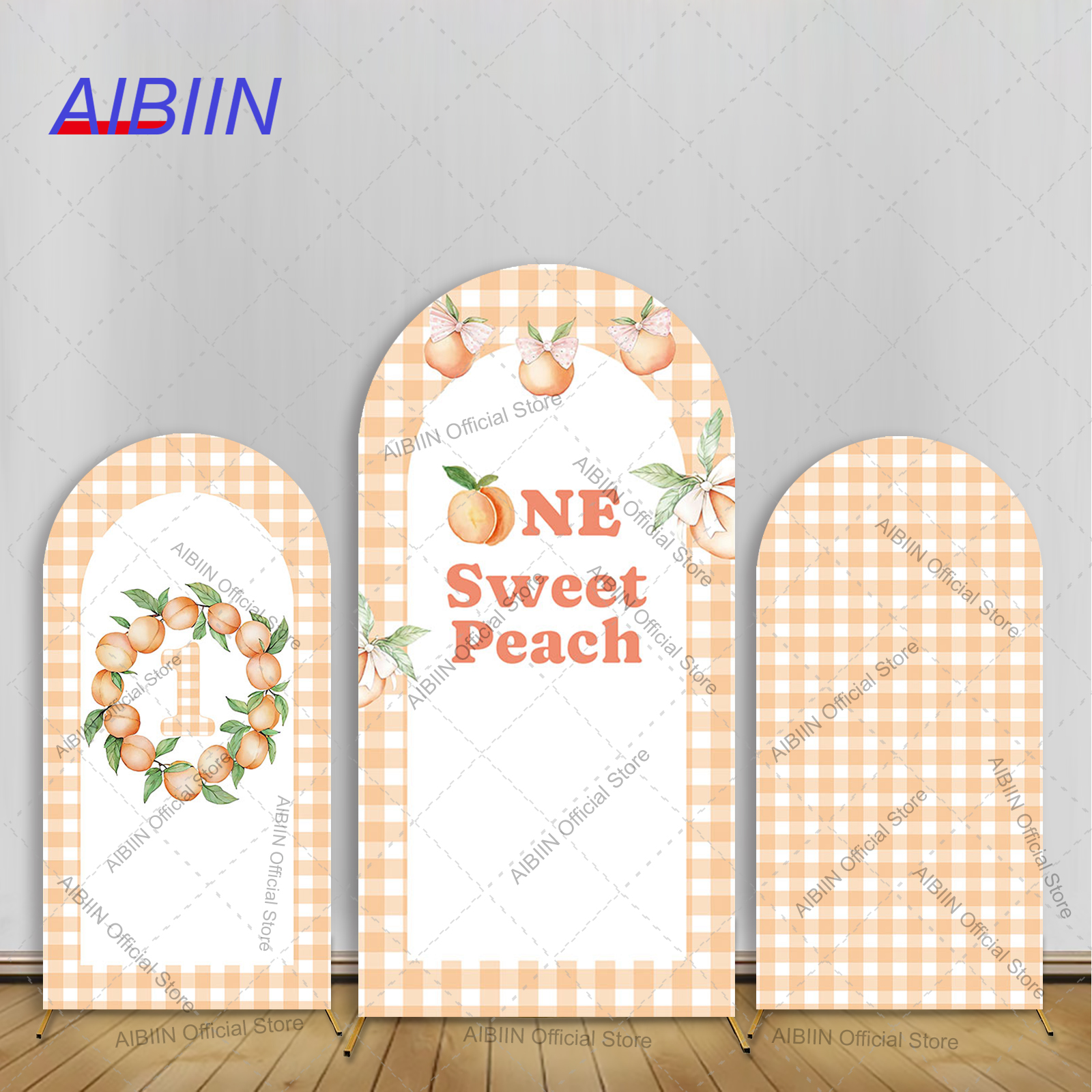 One Sweet Peach Arch Backdrop  - Baby Food Year Old ulasan dan harga