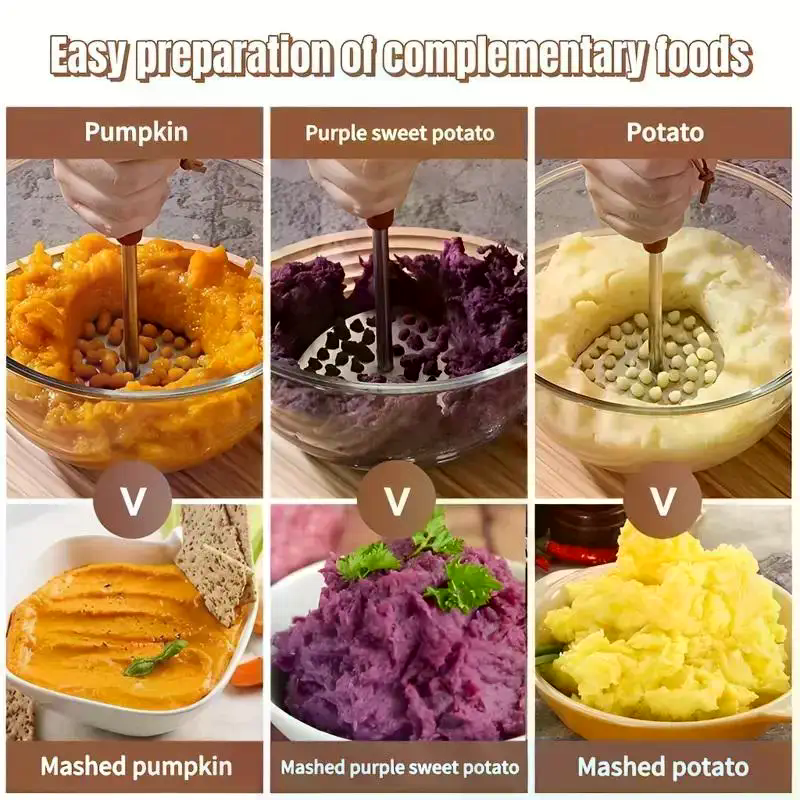 201 Stainless Steel Mashed Pot - Baby Food With Sweet Potato ulasan dan harga