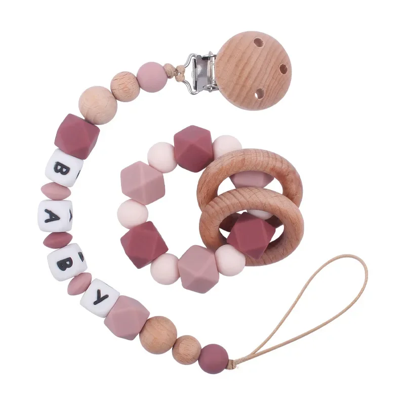 2ps Custom Baby Pacifier Clip  - Baby Food Name ulasan dan harga