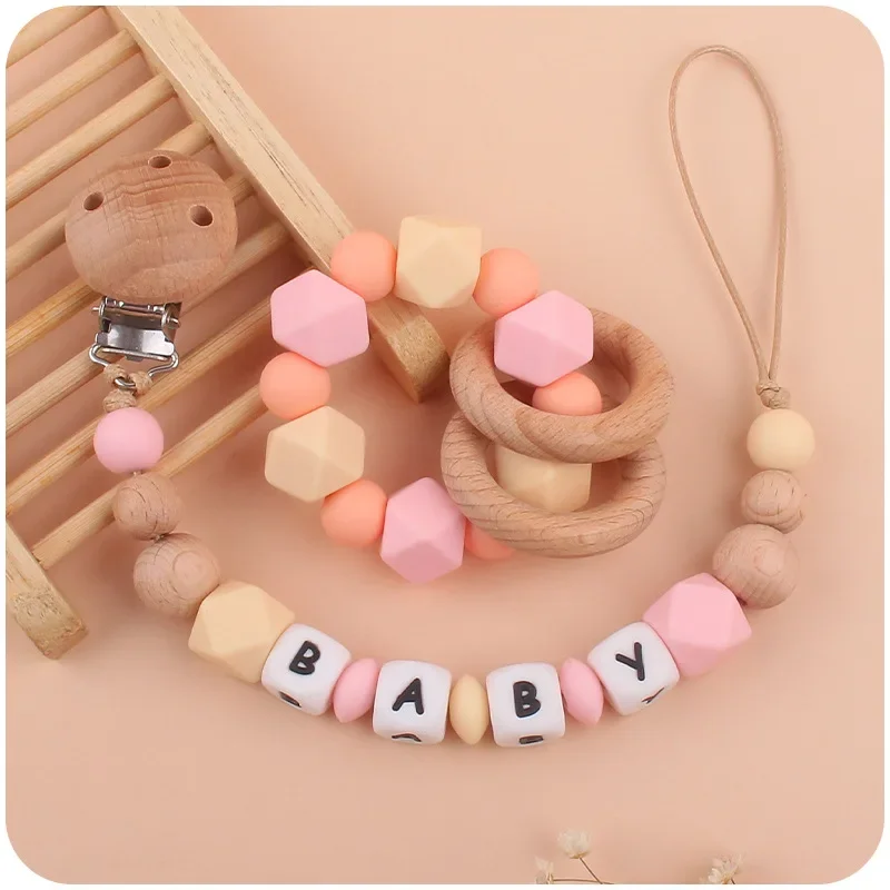 2ps Custom Baby Pacifier Clip  - Baby Food Name ulasan dan harga