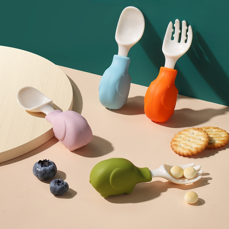 Elephant Baby Utensils Set Foo - Baby Food Utensils ulasan dan harga