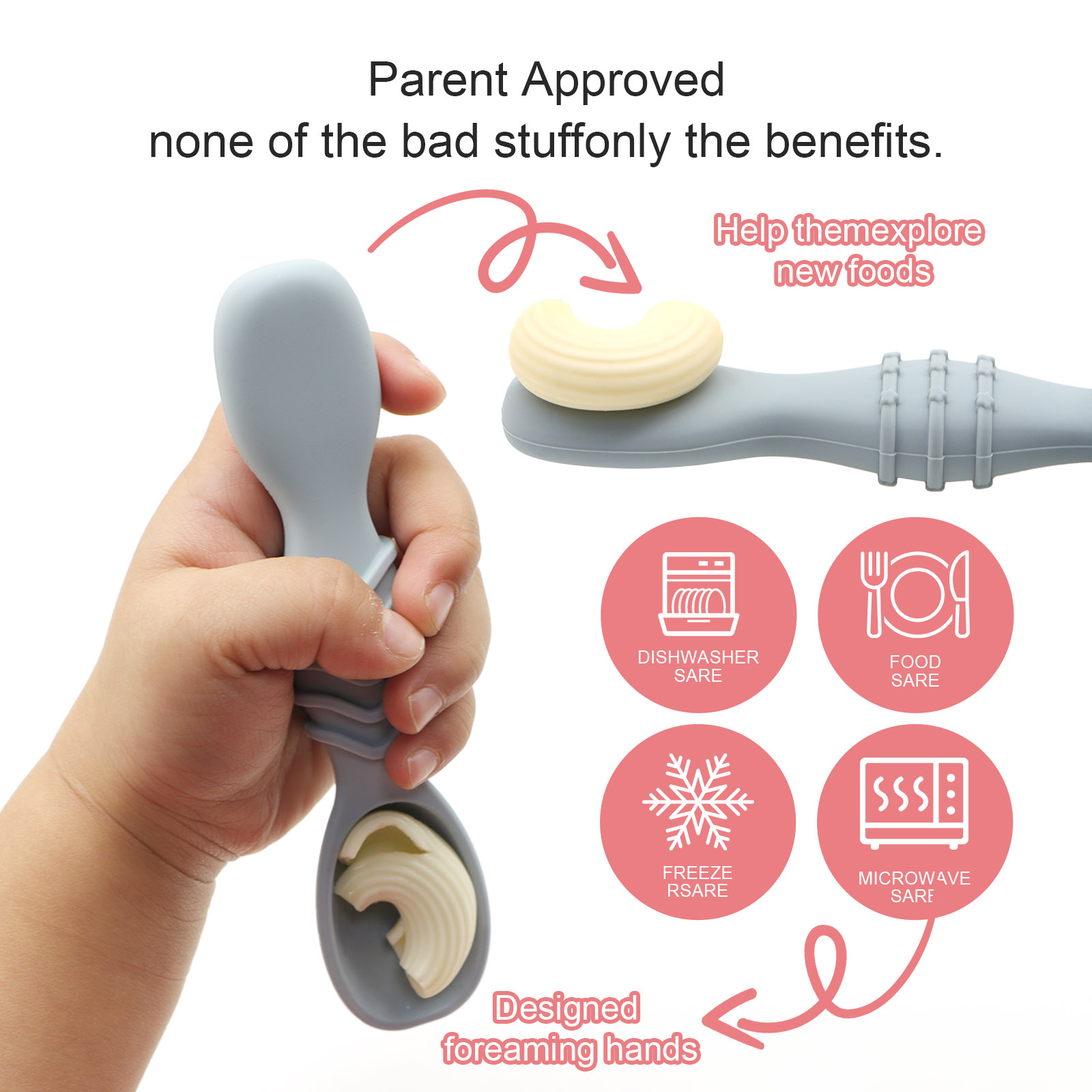 4pcs Silicone Baby Food Spoon, - Baby Food For 7 Month Old ulasan dan harga