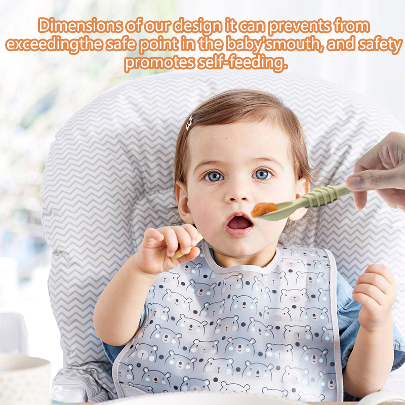 4pcs Silicone Baby Food Spoon, - Baby Food For 7 Month Old ulasan dan harga