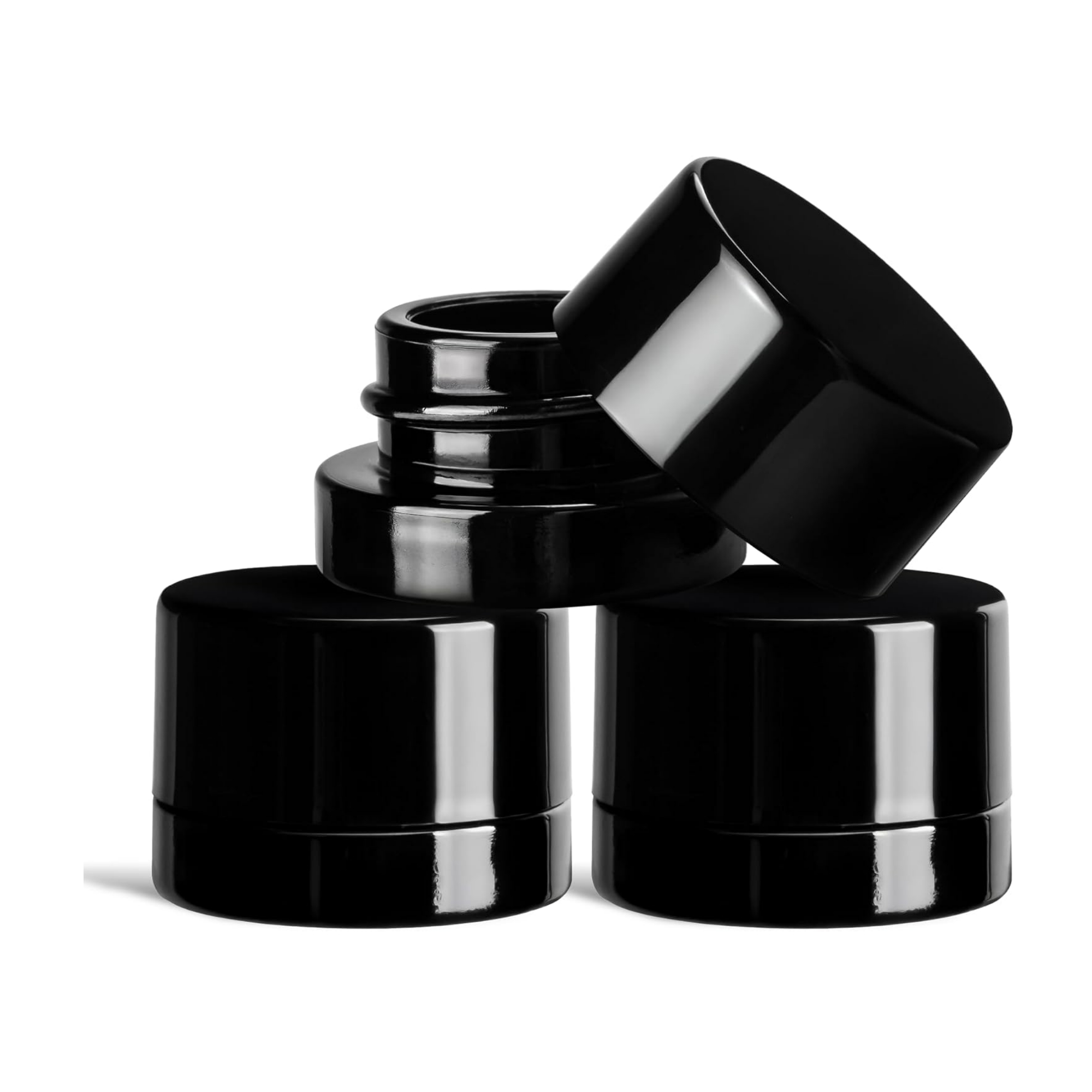 5ml Thick Black Glass Jars wit - Baby Food Glass ulasan dan harga
