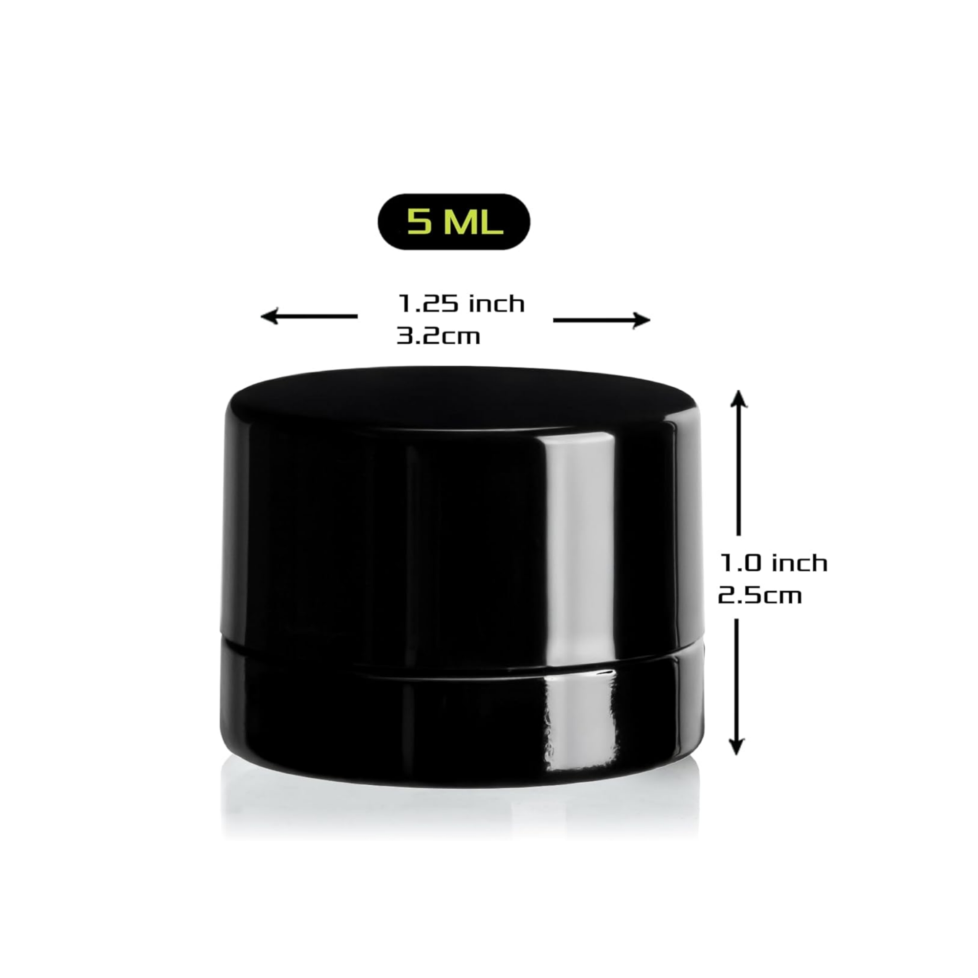 5ml Thick Black Glass Jars wit - Baby Food Glass ulasan dan harga